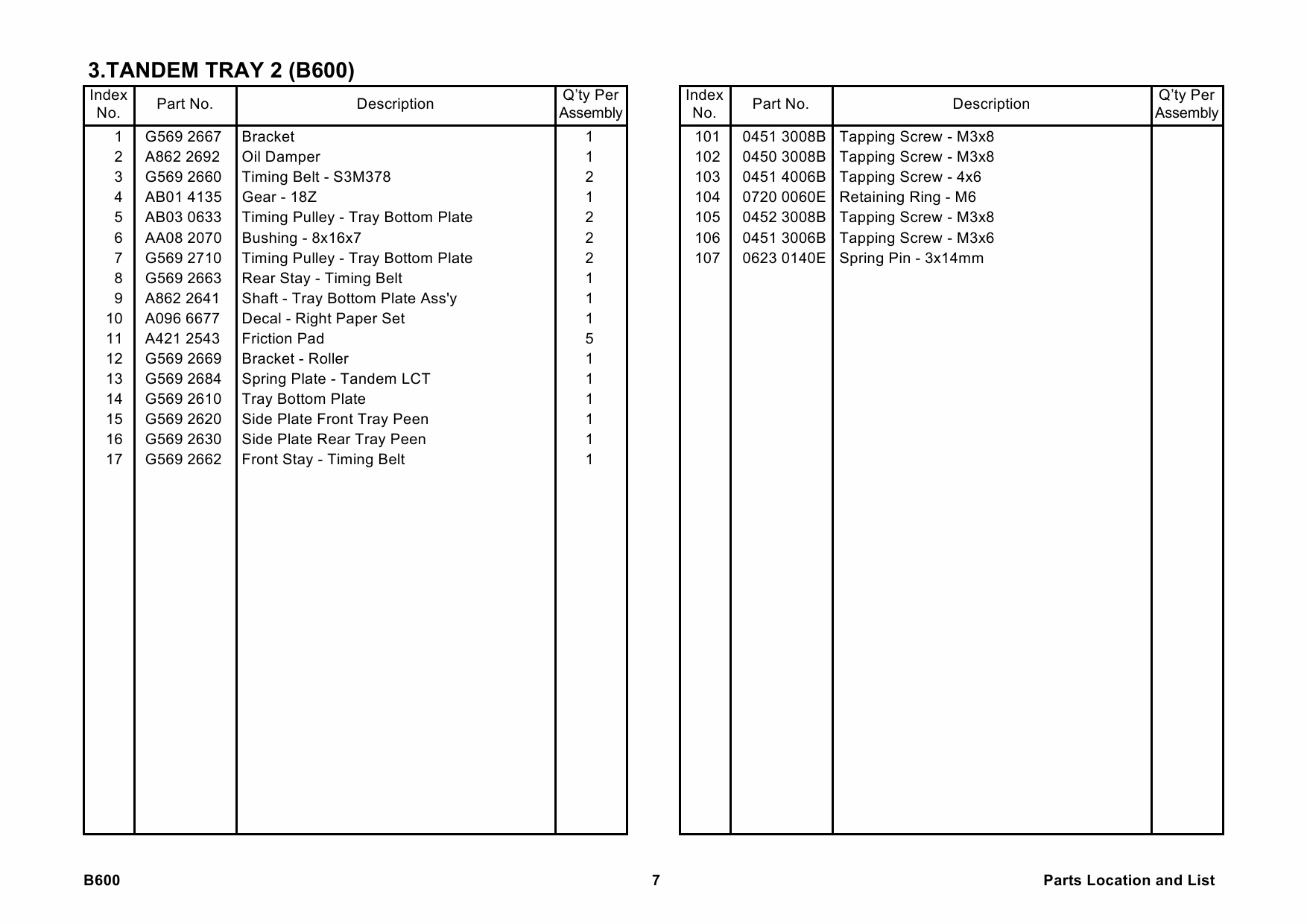 RICOH Options B600 LARGE-CAPACITY-TRAY-PS560-PS600 Parts Catalog PDF download-4